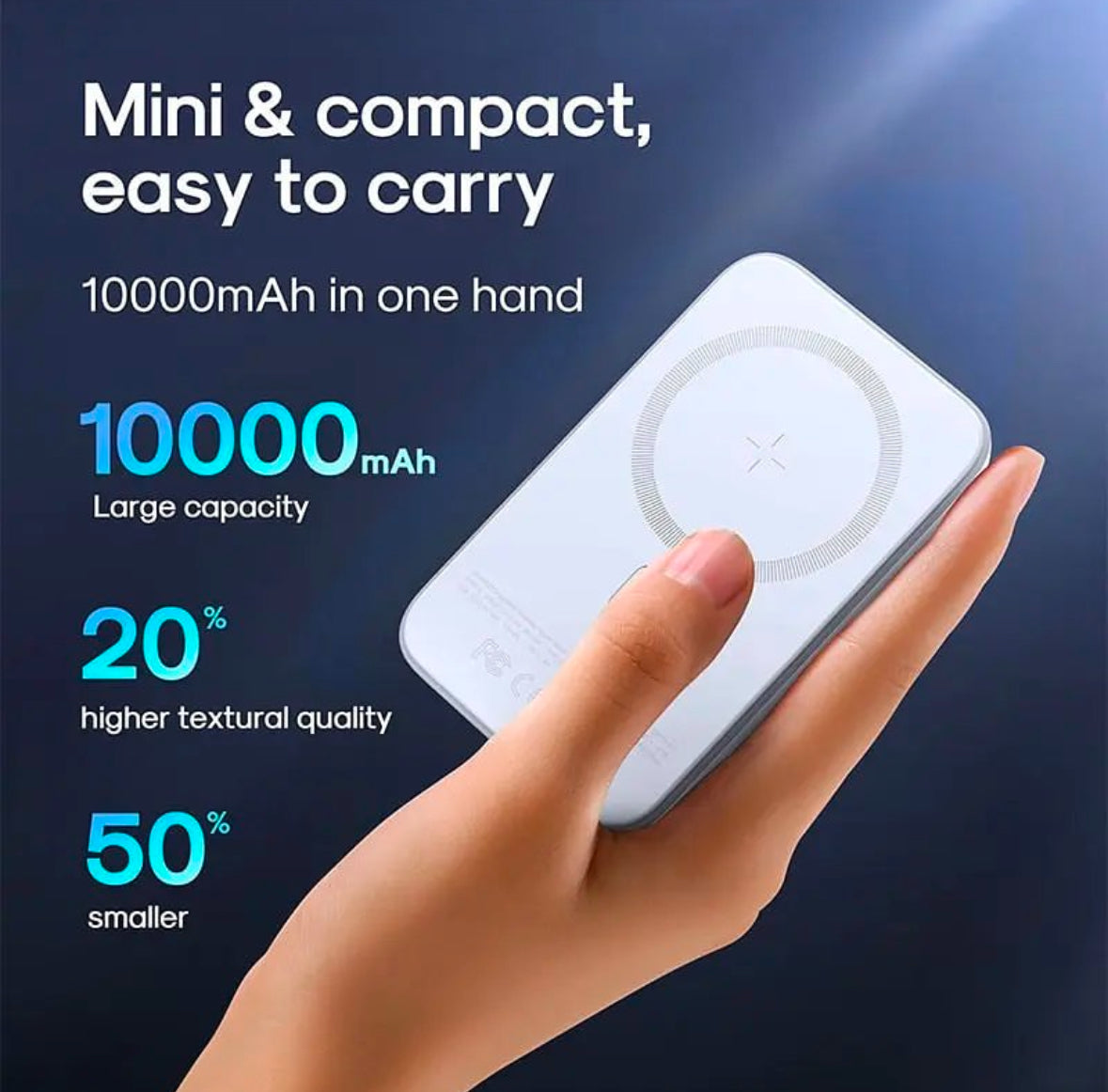 Joyroom MagSafe 10000mAh Magnetic Wireless Power Bank 20W