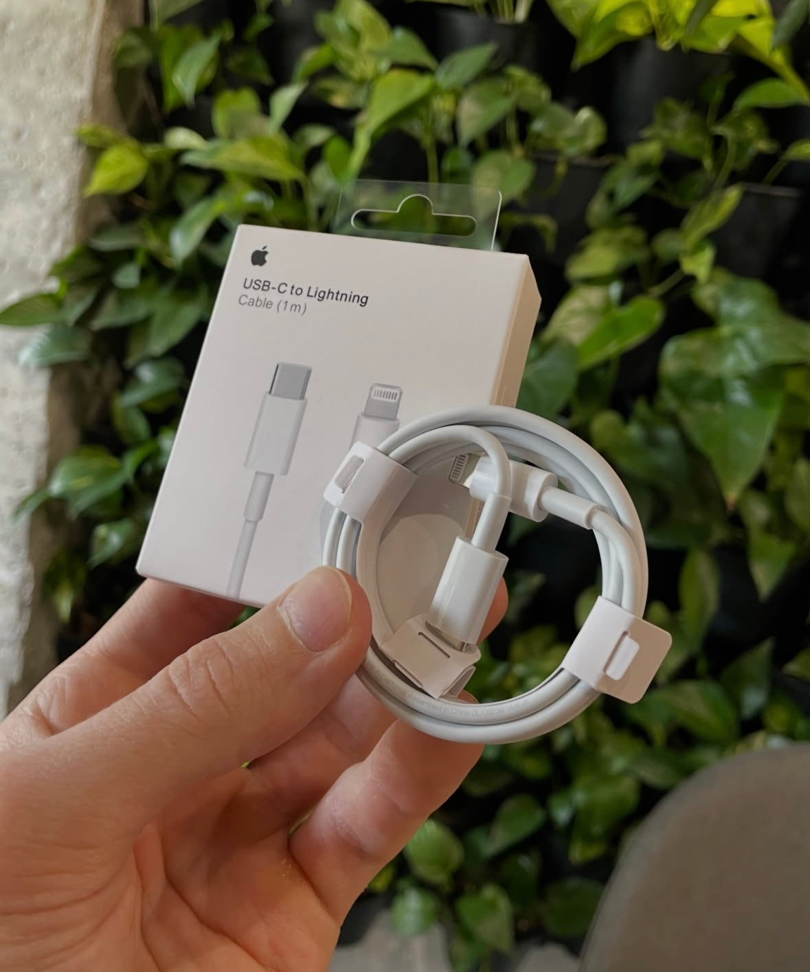 35W USB-C+C Power Adapter 3-Pin USB-C to lightning cable