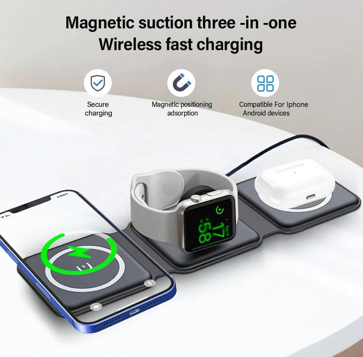3 in 1 Magnetic Wireless Charger