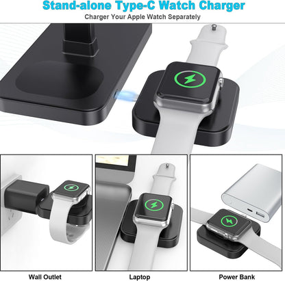 Magnetic Wireless Charging Station Stand for Apple Products | 4 in 1
