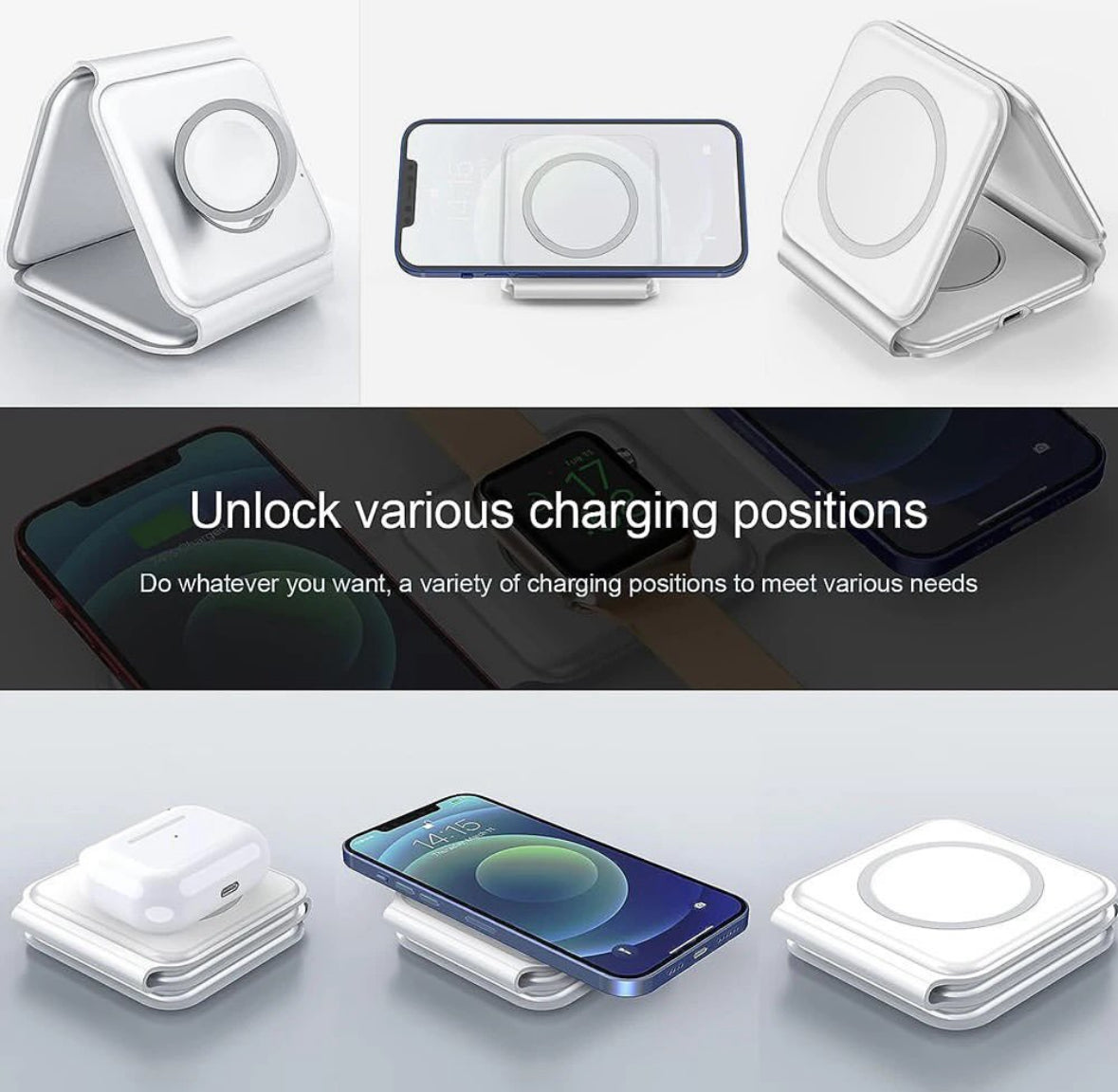 3 in 1 Magnetic Wireless Charger