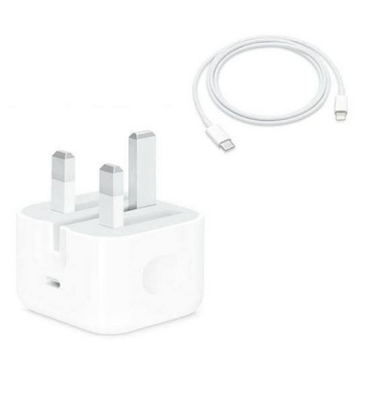 25W USB-C Power Adapter 3-Pin USB-C to lightning cable